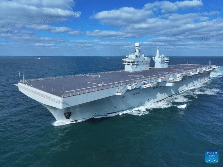 China’s first Type 076 amphibious assault ship “Sichuan” completes maiden sea trial-Xinhua