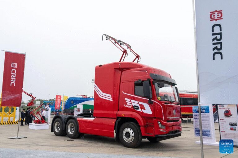 Smart “braided truck” unveiled to drive green transformation in China’s freight sector-Xinhua