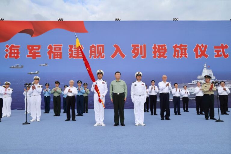 Xi attends commissioning of China’s Fujian aircraft carrier-Xinhua