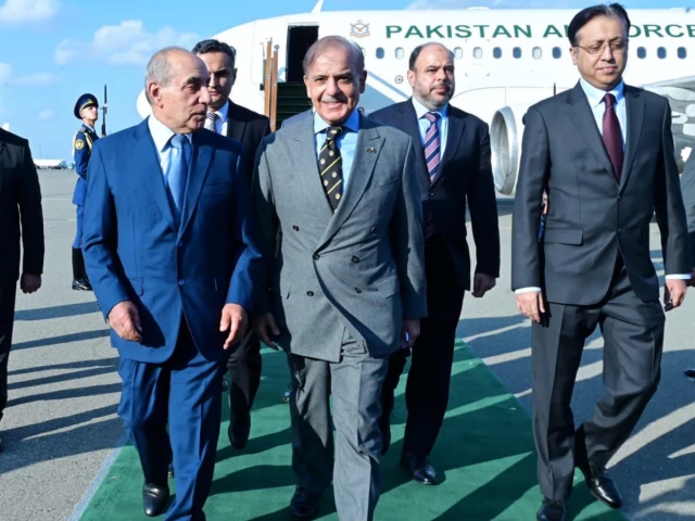 PM Shehbaz reaches Baku to attend Azerbaijan’s Victory Day celebrations