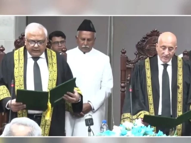 Justice KK Agha sworn in as FCC Judge