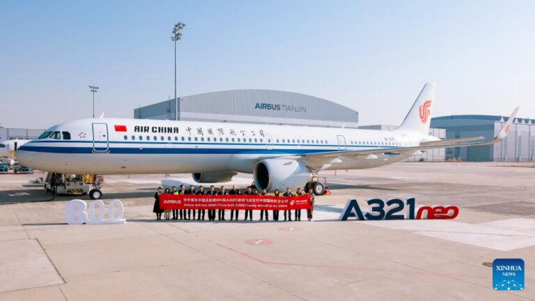 Airbus delivers 800th China-assembled A320 family aircraft-Xinhua