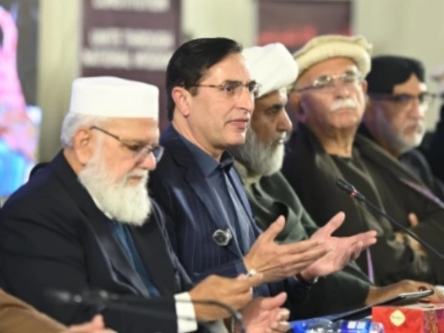 Politicos at National Conference urge PTI to lead struggle