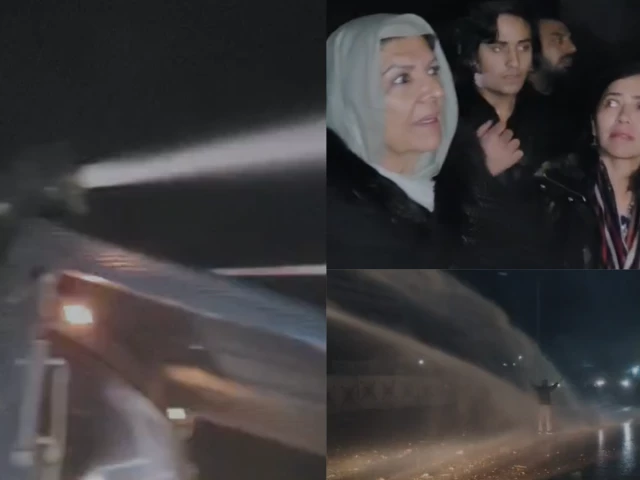 Water cannon breaks up Aleema Khan’s sit-in at Adiala Jail