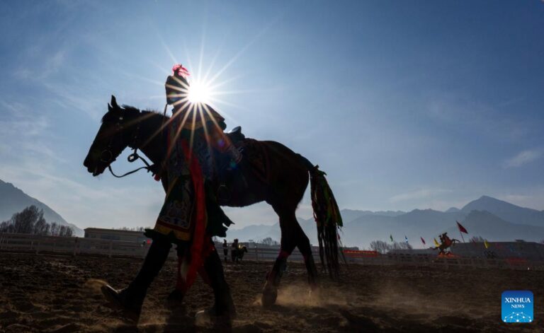 Ethnic equestrian performances held to mark Tibetan New Year in Lhasa, China’s Xizang-Xinhua
