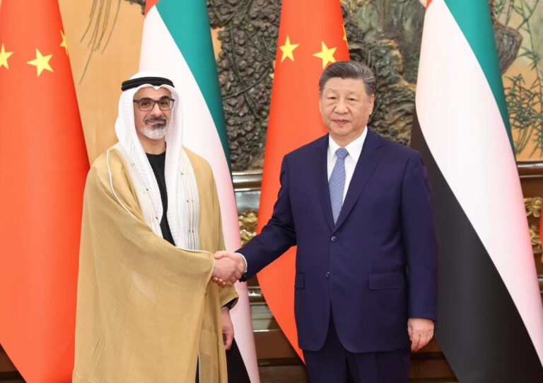 Xi meets Crown Prince of Abu Dhabi, makes four-point proposal on Middle East peace-Xinhua